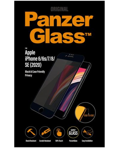 Стъклен протектор PanzerGlass - Privacy, iPhone SE 2020/7/8/6/6s/SE - 4