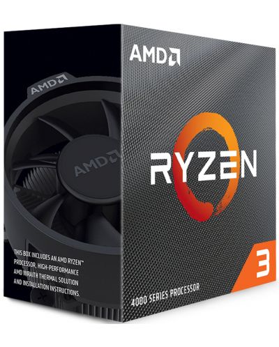 Процесор AMD - Ryzen 3 4100, 4-cores, 4.0GHz, 6MB, Box - 1