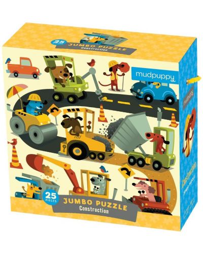 Пъзел Mudpuppy Jumbo от 25 части - Превозни средства, Боб Колар