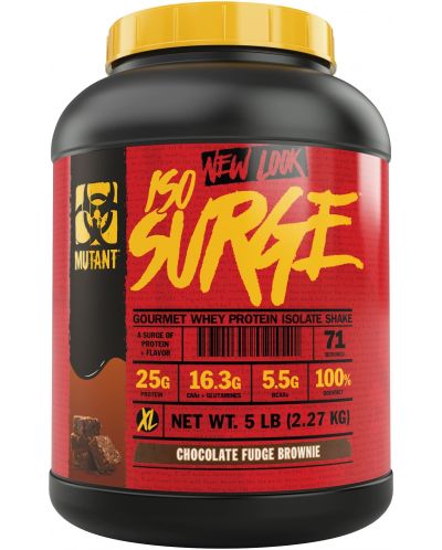 ISO Surge, chocolate fudge brownie, 2.27 kg, Mutant - 1