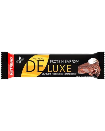 Deluxe Протеинови барoве, шоколадов сахер, 12 броя, Nutrend - 2