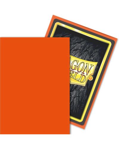 Протектори за карти Dragon Shield Classic Sleeves -  Tangerine (100 бр.) - 3