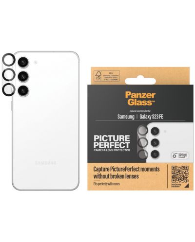 Протектор за камера PanzerGlass - PicturePerfect, Galaxy S23 FE, черен - 3