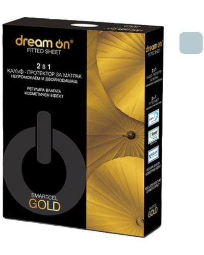 Протектор за матрак Dream On - Smartcel Gold, светло син - 1