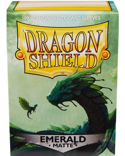 Протектори за карти Dragon Shield Sleeves - Matte Emerald (100 бр.) - 1