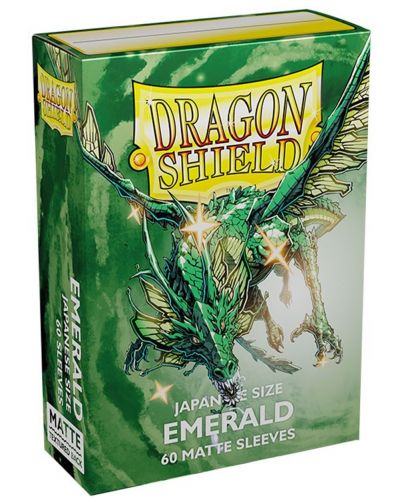 Протектори за карти Dragon Shield - Matte Sleeves Small Size, Emerald (60 бр.) - 1
