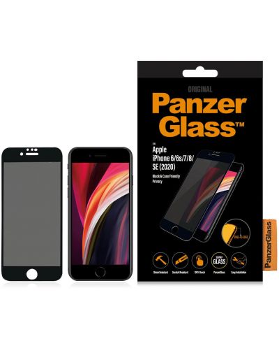 Стъклен протектор PanzerGlass - Privacy, iPhone SE 2020/7/8/6/6s/SE - 3