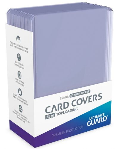 Протектори за карти Ultimate Guard Card Covers Toploading 35 pt - Clear (25 бр.) - 1