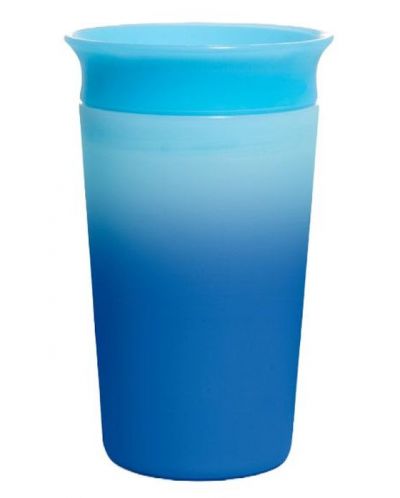 Преходна чаша Munchkin - Miracle 360° Colour Change, 255 ml, синя - 1