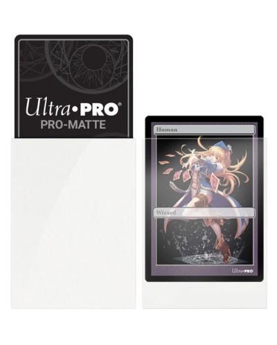 Протектори за карти Ultra Pro - PRO-Matte Small Size, White (60 бр.) - 2