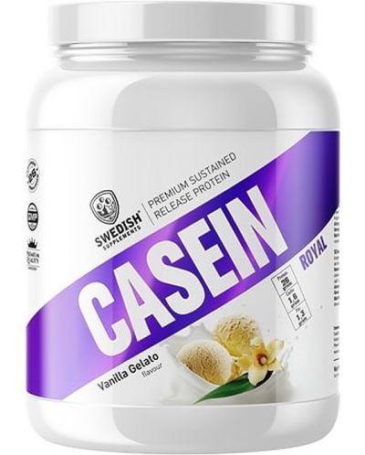 Casein Royal, ванилов сладолед, 900 g, Swedish Supplements - 1