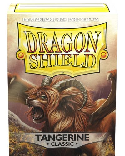 Протектори за карти Dragon Shield Classic Sleeves -  Tangerine (100 бр.) - 1