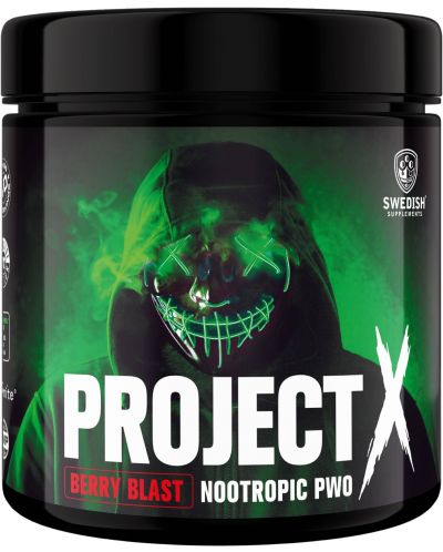 Project X, berry blast, 320 g, Swedish Supplements - 1
