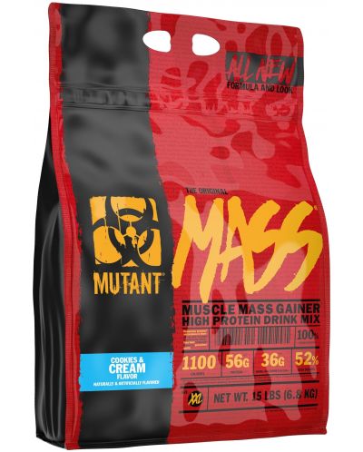 Mass, cookies & cream, 6.8 kg, Mutant - 1