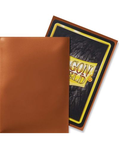 Протектори за карти Dragon Shield Classic Sleeves - Copper (100 бр.) - 3