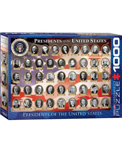 Пъзел Eurographics от 1000 части - Президенти на САЩ - 1
