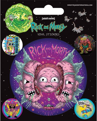 Стикери Pyramid Animation: Rick & Morty - Psychedelic Visions - 1
