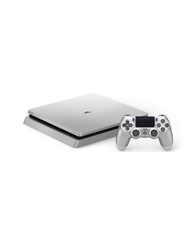 Sony PlayStation 4 Slim 500GB Silver + допълнителен Dualshock 4 Silver контролер - 3
