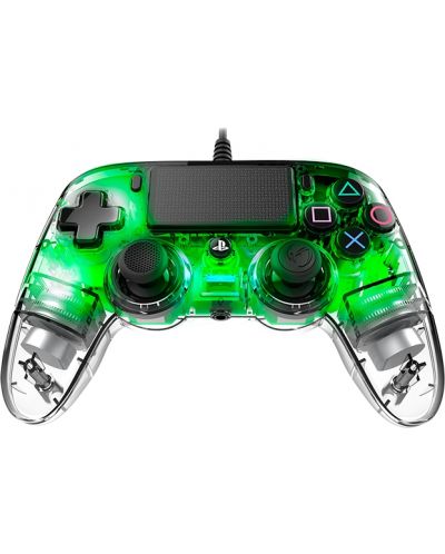 Контролер Nacon за PS4 - Wired Illuminated Compact Controller, crystal green - 4