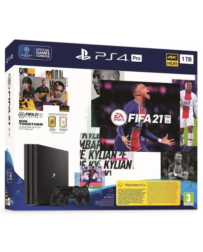 PlayStation 4 Pro 1TB + FIFA 21 & DualShock 4 - 2