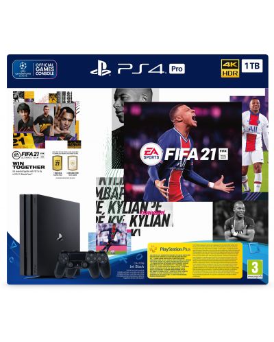 PlayStation 4 Pro 1TB + FIFA 21 & DualShock 4 - 1