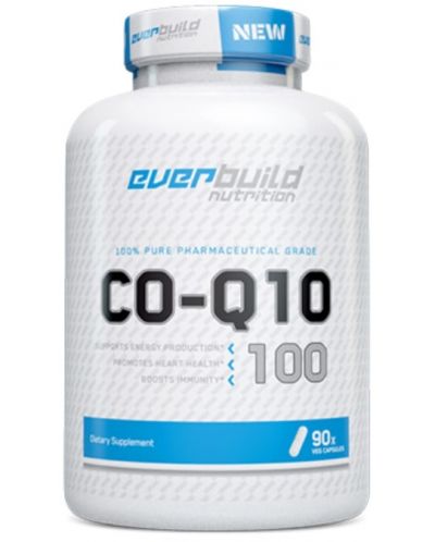 Pure Co-Q10 100, 100 mg, 90 капсули, Everbuild - 1