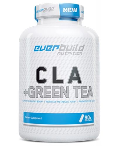 Pure CLA + Green Tea, 90 капсули, Everbuild - 1