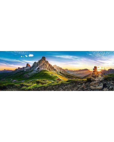 Панорамен пъзел Trefl от 1000 части - Проход Гиау, Доломити - 2