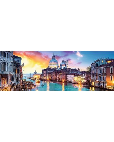 Панорамен пъзел Trefl от 1000 части - Канал Гранде, Венеция - 2