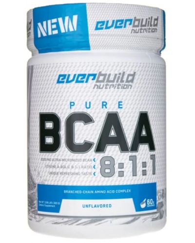 Pure BCAA 8:1:1, неовкусен, 300 g, Everbuild - 1