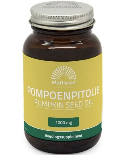Pumpkin Seed Oil, 60 капсули, Mattisson Healthstyle - 1