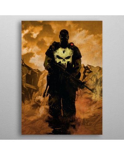 Метален постер Displate - Marvel - Punisher - 3