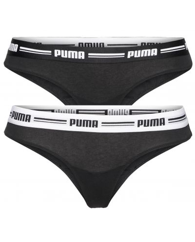 Комплект дамски бикини Puma - Hang, 2 броя, черни - 1