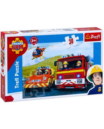 Пъзел Trefl от 30 части - Пожарникарят Сам идва на помощ - 1