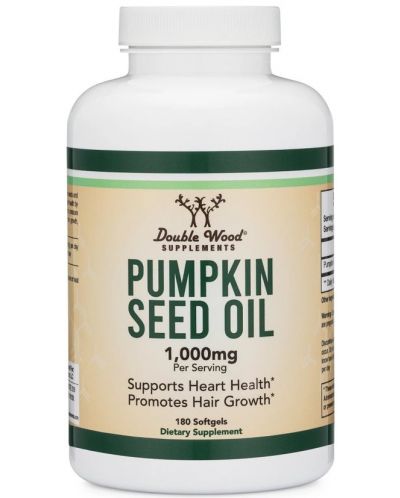 Pumpkin Seed Oil, 180 капсули, Double Wood - 1