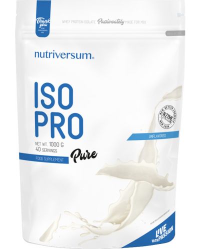 Pure Iso Pro, неовкусен, 1000 g, Nutriversum - 1