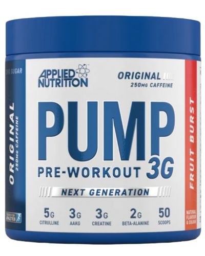 Pump 3G Pre-Workout, плодов пунш, 375 g, Applied Nutrition - 1