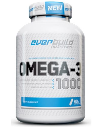 Pure Omega-3 1000, 1000 mg, 90 капсули, Everbuild - 1