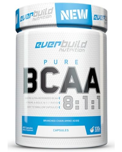 Pure BCAA 8:1:1, 400 капсули, Everbuild - 1