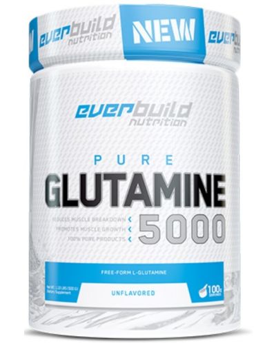 Pure Glutamine 5000, 500 g, Everbuild - 1