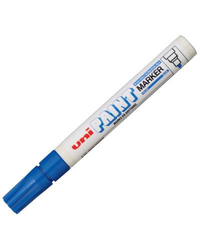 Перманентен маркер Uniball на маслена осново – Син - 1