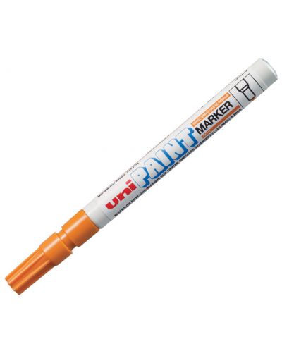 Перманентен маркер Uniball на маслена осново – Оранжев - 1