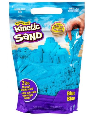 Пясък в плик Kinetic Sand - Син, 907 g - 1
