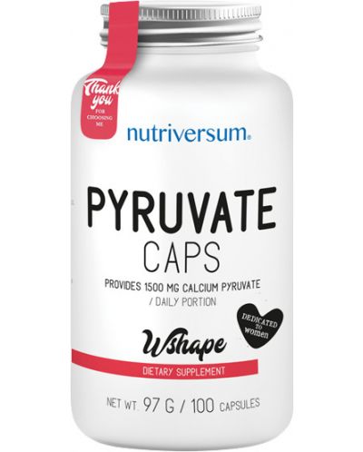 WShape Pyruvate Caps, 100 капсули, Nutriversum - 1