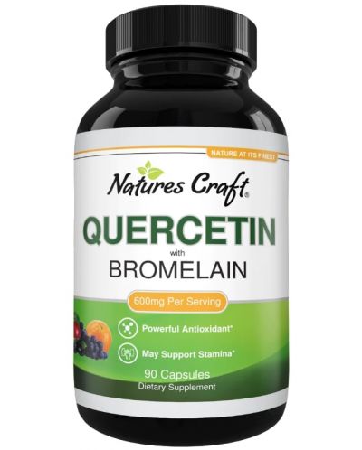 Quercetin with Bromelain, 90 капсули, Nature's Craft - 1