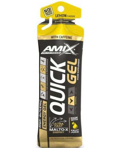 Quick Energy Gel Box, лимон, 40 шота x 45 g, Amix - 2