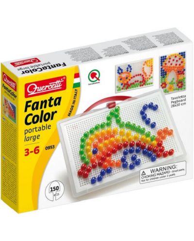 Мозайка Quercetti - Fantacolor Portable Large, 150 части