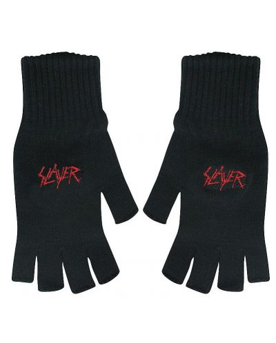 Ръкавици с изрязани пръсти Slayer: Scratched logo