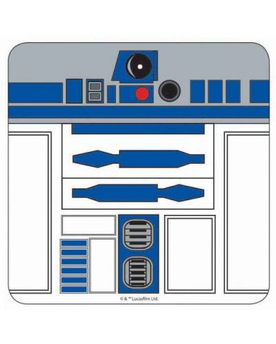 Подложки за чаши Half Moon Bay - Star Wars: R2-D2, 6 броя - 1