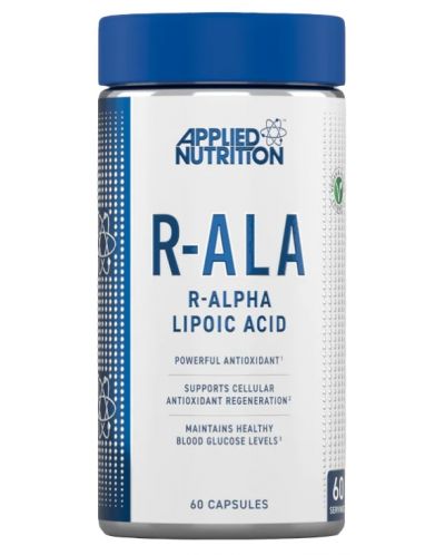 R-ALA, 200 mg, 60 капсули, Applied Nutrition - 1